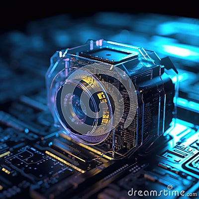 Digital background innovative technologies. Stock Photo