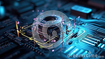 Digital background innovative technologies. Stock Photo