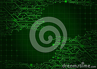 DIGITAL BACKGROUND NEON GLOW circuit board Stock Photo