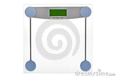 Digital Bathroom Scale Stock Photo