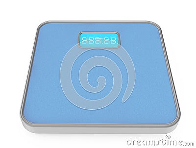 Digital Bathroom Weight Scale Stock Photo