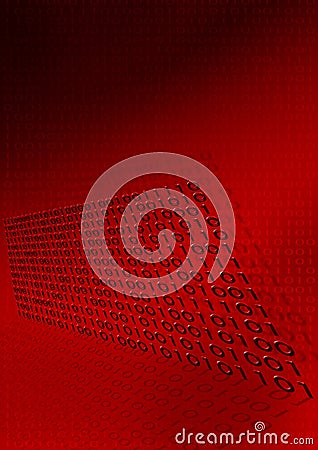 Digital Binary Code Background Stock Photo