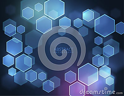 Digital blue geometric background design Stock Photo