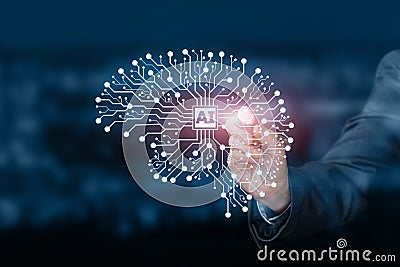 The artificial intelligence Stock Photo