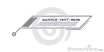 Digital callouts titles Vector Illustration