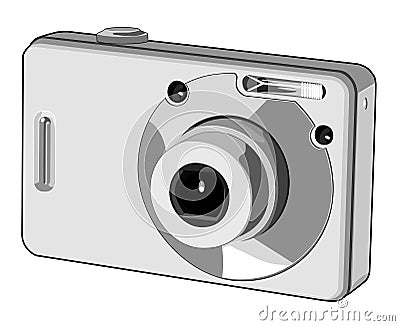 Digital camera Vector Illustration