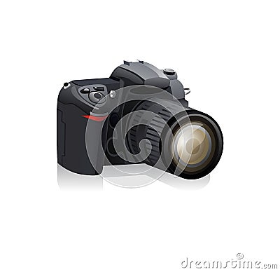 Digital Camera Vector Illustration