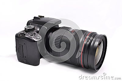Digital Camera with lens Stock Photo