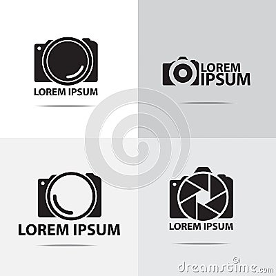 Digital camera logo design Vector Illustration