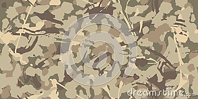 Digital camo background. Seamless camouflage pattern. Modern military texture. Vector Illustration