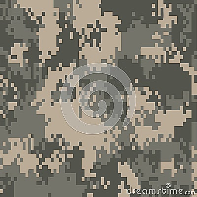 Digital camo pattern background Vector Illustration