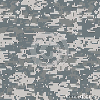 Digital camouflage seamless pattern Vector Illustration