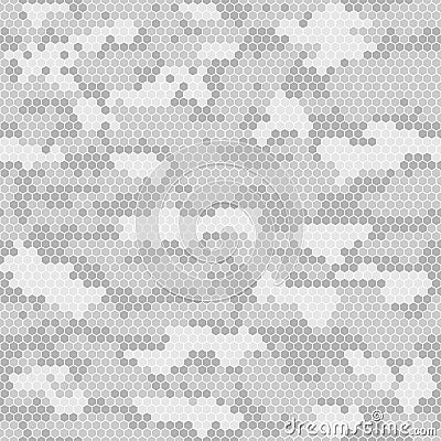 Digital camouflage seamless pattern. Vector abstract military camo background. Vector Illustration