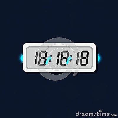 A digital clock displaying 