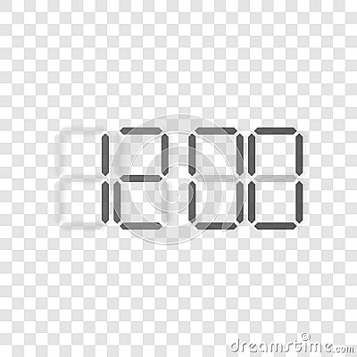 Digital Clock vector Display Concept Vector Illustration