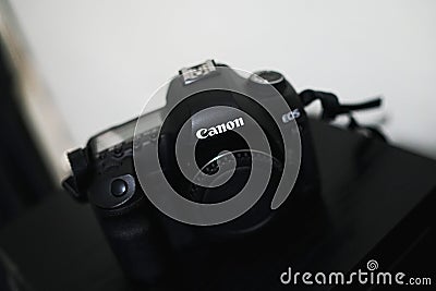 Digital close up Canon full frame body photo Editorial Stock Photo