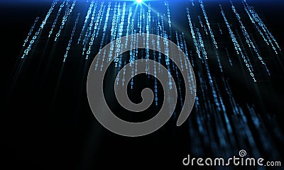 Digital code number abstract technology background Stock Photo