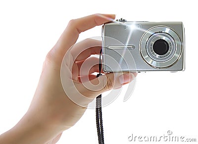 Digital compact camera Stock Photo