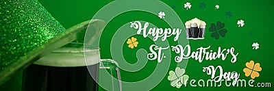 St Patricks Day Greeting Stock Photo