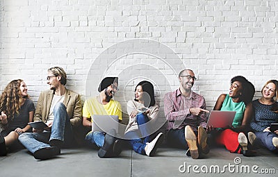 Digital Connection Technology Networking Team Concept Stock Photo