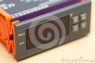 Digital controller lcd panel screen Stock Photo