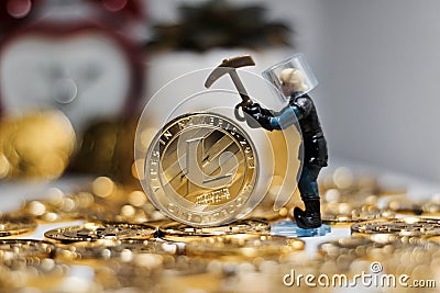 Litecoin coin concept Stock Photo