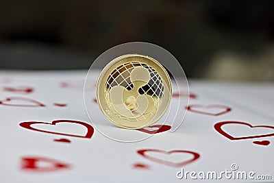 Ripple love coin Editorial Stock Photo