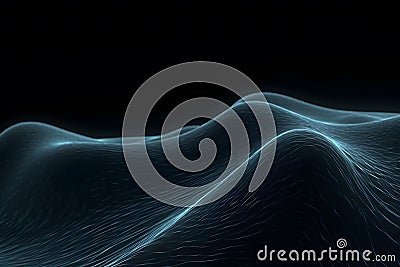 Digital cyberspace and digital data network connections concept. Future technology digital abstract background. Neural Stock Photo