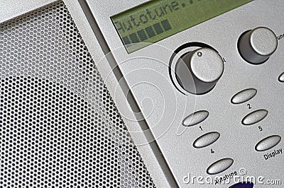 Digital - DAB - Radio Autotune Stock Photo