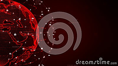 Digital data network connections and global communication. 5g high-speed connection data analysis. Technology data binary code Stock Photo