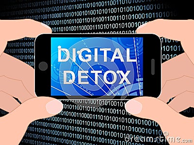 Digital Detox Digital Gadget Cleanse 3d Illustration Stock Photo