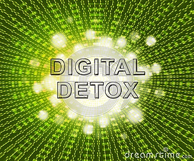 Digital Detox Digital Gadget Cleanse 3d Illustration Stock Photo