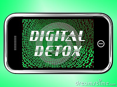 Digital Detox Digital Gadget Cleanse 3d Rendering Stock Photo