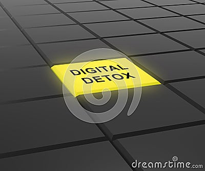 Digital Detox Digital Gadget Cleanse 3d Rendering Stock Photo