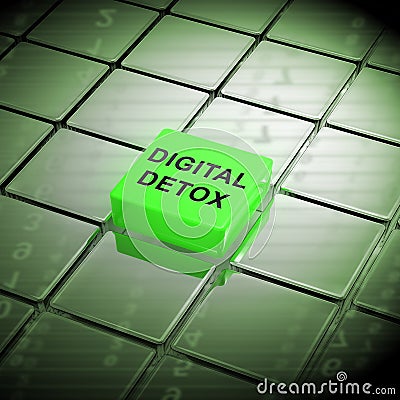 Digital Detox Digital Gadget Cleanse 3d Rendering Stock Photo