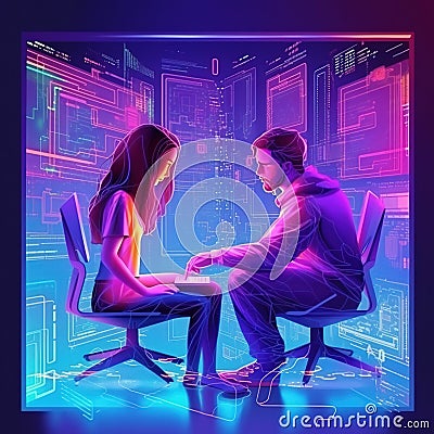 Digital Device Computer Connecting Internet Online Stock Photo