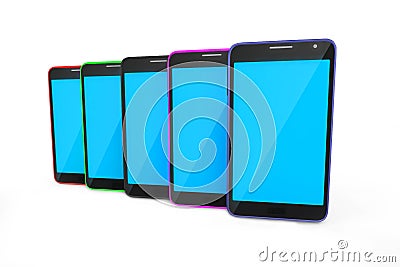 Digital devices smart phone. Stock Photo