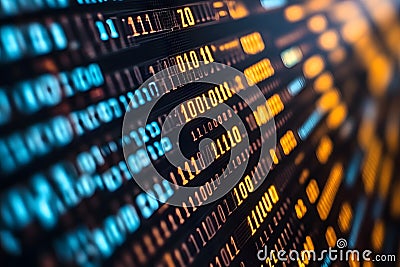Dynamic Data Streams in Digital Finance - Technology Theme for Innovation and Analysis Generative AI Stock Photo