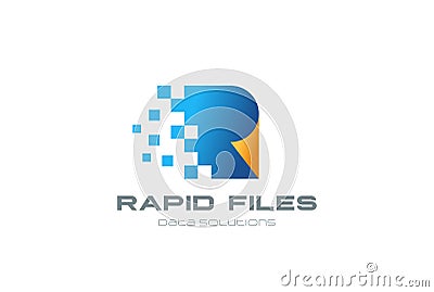 Digital Documents Logo design vector file Logotype Vector Illustration