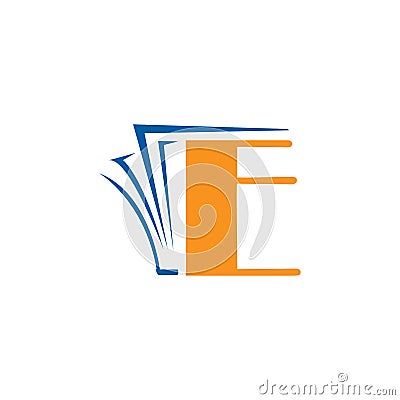 digital e book sign simple ebook logo design vector Electronic Library icon illustration Vector Illustration