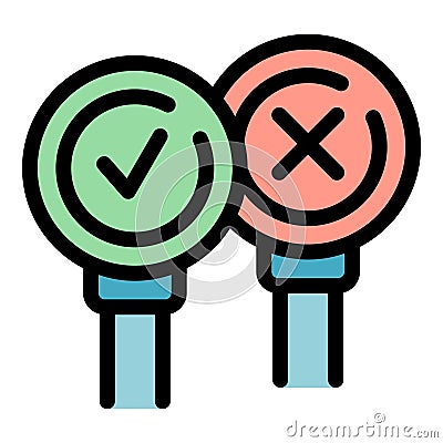 Digital election icon vector flat Stock Photo