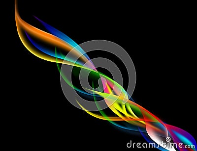 Digital fire & flames abstract background Stock Photo