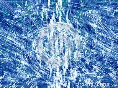 Digital frost storm Stock Photo