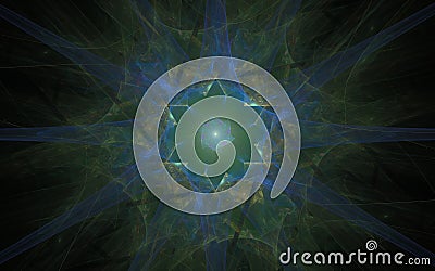 Digital generated image in the form of abstract geometric shapes of various shades and colors for use in web design and computer g Stock Photo