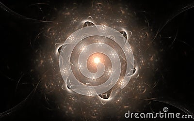 Digital generated image in the form of abstract geometric shapes of various shades and colors for use in web design and computer Stock Photo