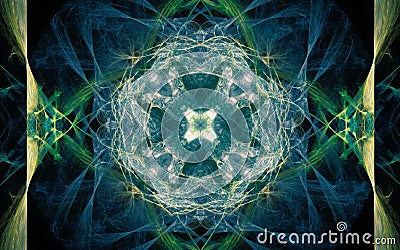 Digital generated image in the form of abstract geometric shapes of various shades and colors for use in web design and computer Stock Photo