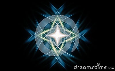 Digital generated image in the form of abstract geometric shapes of various shades and colors for use in web design and computer Stock Photo