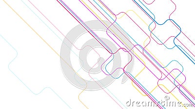 Digital geometric connection lines background Vector Illustration