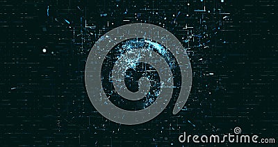 Abstract digital network data background, 3D rendering Stock Photo