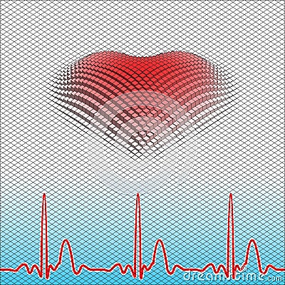 Digital Heart Royalty Free Stock Images - Image: 36696439